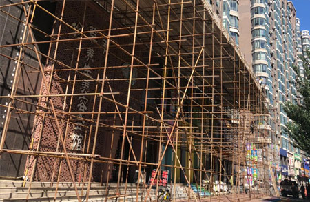 渾南區某工程沈陽腳手架租賃案例展示
